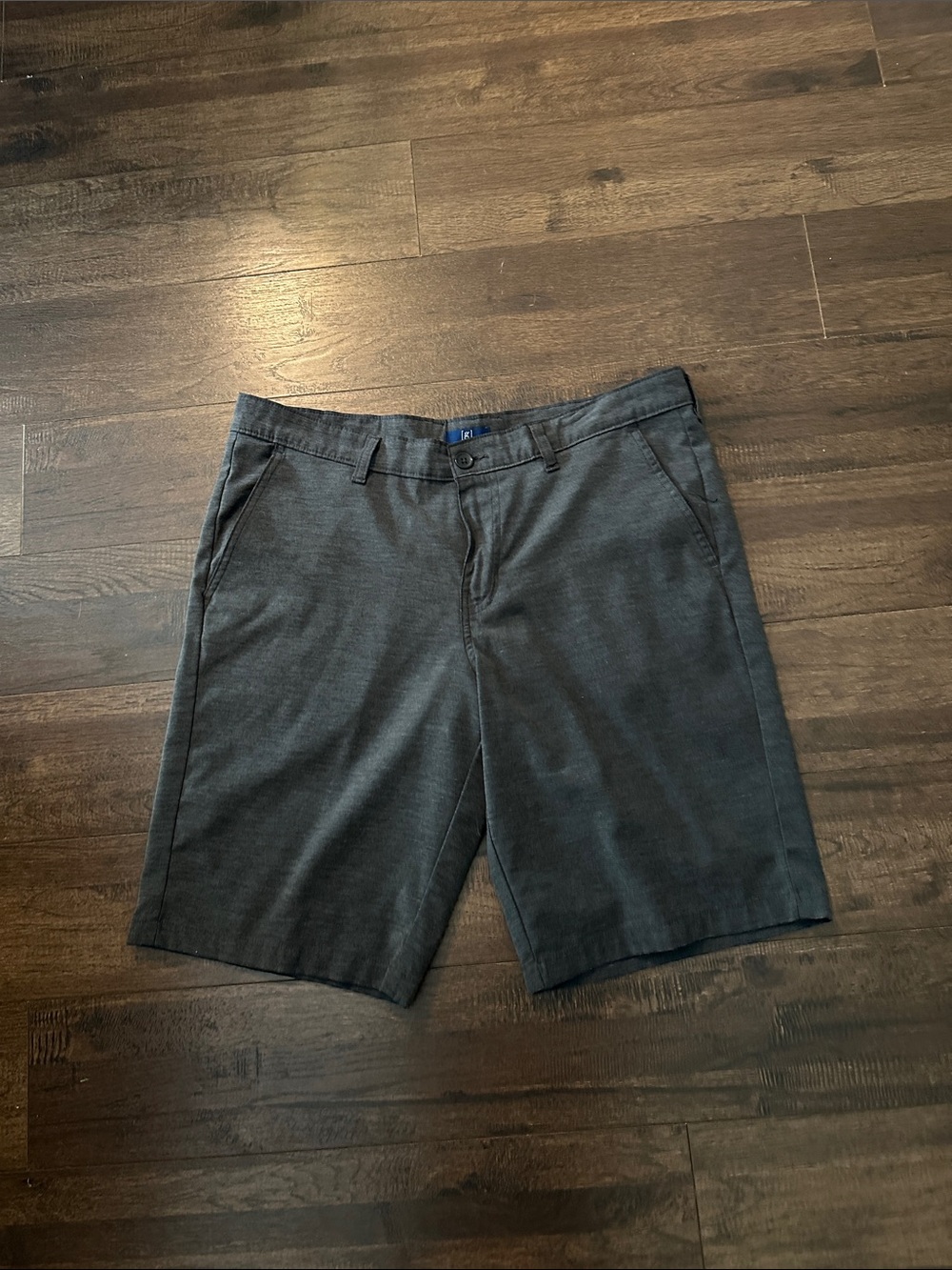 George Charcoal Gray Flat-Front Men's Shorts
